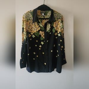 Bob Mackie Silk Blouse 1X